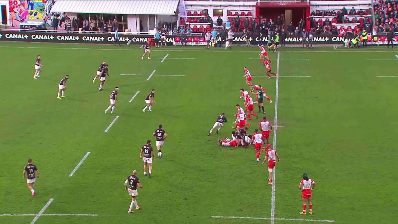 TOP 14 - Essai de Louis CARBONEL (RCT) - Biarritz Olympique - RC Toulon- J20 - Saison 2021/2022