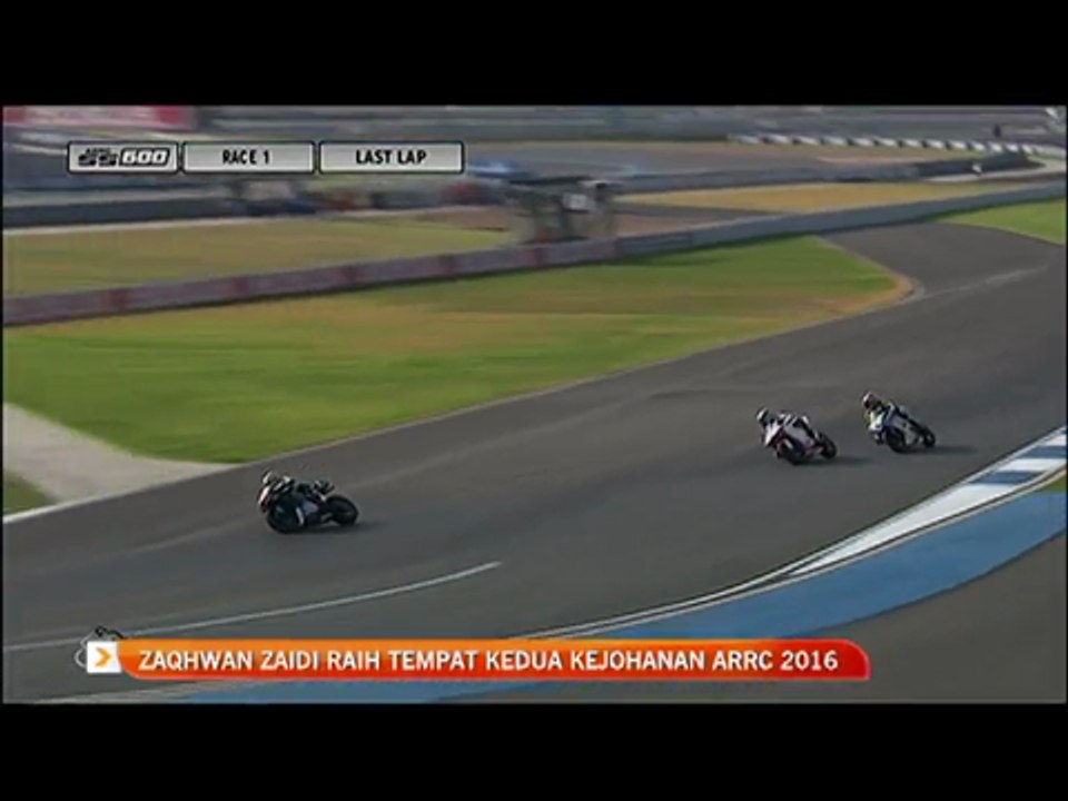 Zaqhwan Zaidi raih tempat kedua kejohanan ARRC 2016