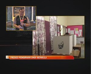 Proses pengiraan undi PRN Sarawak bermula