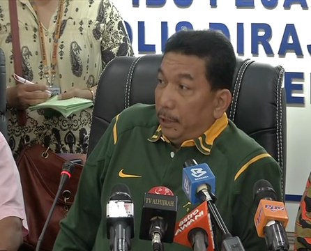 Sidang media tergempar oleh Pesuruhjaya Polis Sarawak, SCP Datuk Seri Muhammad Sabtu Osman