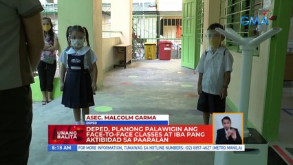 DepEd, planong palawigin ang face-to-face classes at iba pang aktibidad sa paaralan | UB