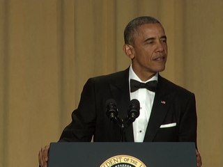 'Barack Obama out': President gets in final laughs with US media