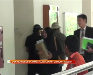 Dua pengurus syarikat kontraktor dituduh rasuah