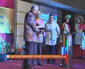 Abu Zahar cemerlang laksana tugas YDP Dewan Negara