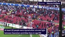 Shocking brawl between Liga MX fans leaves 22 injured