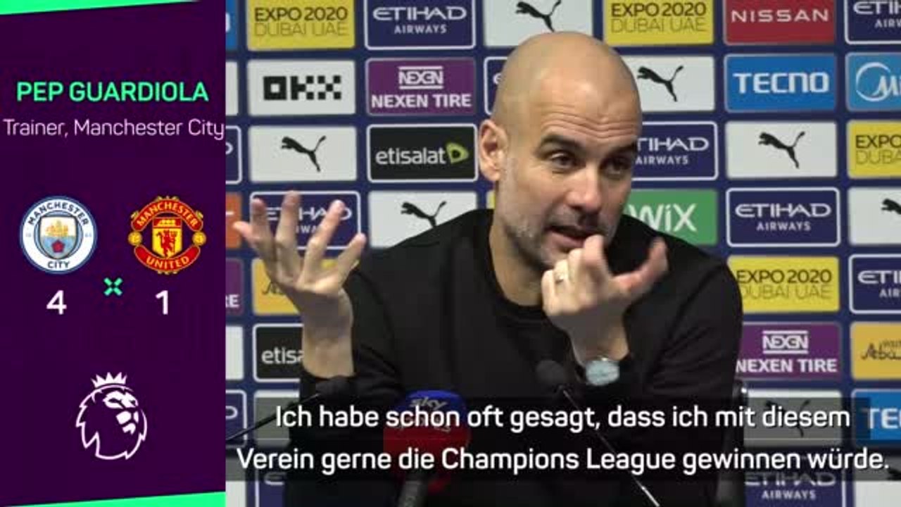 Guardiola: 'Will Champions League mit City gewinnen'