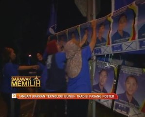 Jangan biarkan teknologi bunuh tradisi pasang poster
