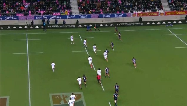TOP 14 - Essai de Kylan HAMDAOUI (SFP) - Stade Français Paris - Stade Toulousain - J20 - Saison 2021/2022