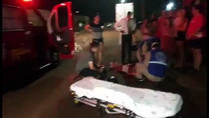 Motociclista fica ferido ao colidir de frente com carro no Periolo