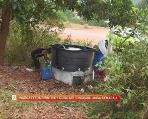 Warga Felda Chini nafi guna air longkang masa kemarau