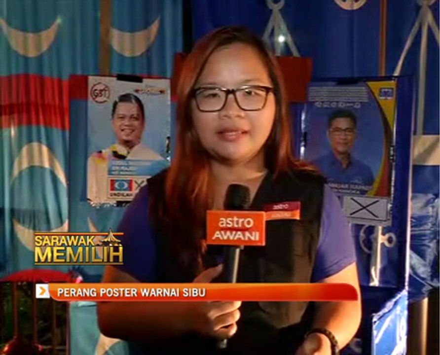 Perang poster warnai Sibu