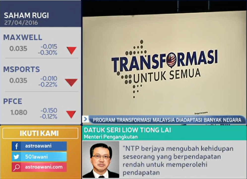 Program Transformasi Malaysia diadaptasi banyak negara