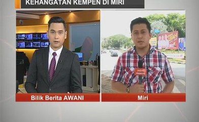 Kehangatan kempen di Miri