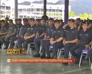 Enam laporan polis hari pertama kempen PRN Sarawak