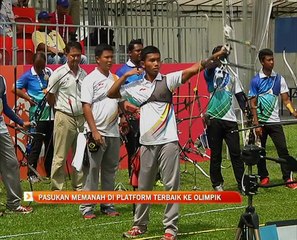 Pasukan memanah di platform terbaik ke Olimpik