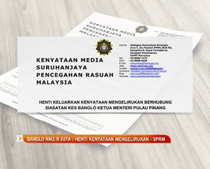 Banglo RM2.8 juta : Henti kenyataan mengelirukan - SPRM