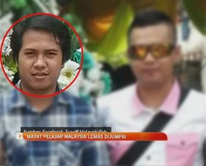 Mayat pelajar Malaysia lemas dijumpai