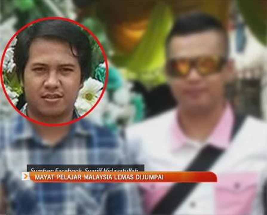 Mayat pelajar Malaysia lemas dijumpai