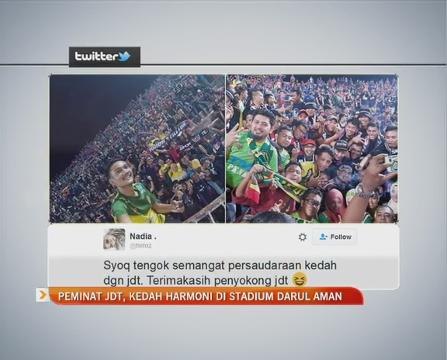 Peminat JDT, Kedah harmoni di Stadium Darul Aman