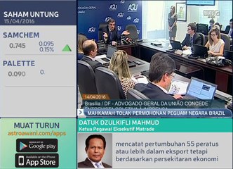 Mahkamah tolak permohonan  peguam negara Brazil
