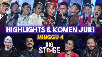 Komen Juri dan Highlights Persembahan Minggu 4