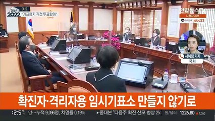 선관위 "확진자, 9일 오후 6시 이후 투표함에 직접 투표"