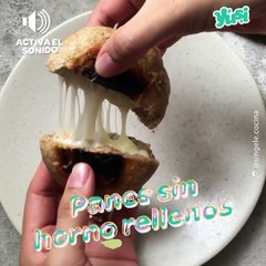 Panes rellenos sin horno