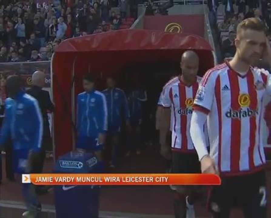 Jamie Vardy muncul wira Leicester City