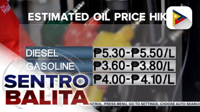 P3-P5 taas-presyo sa mga produktong petrolyo, ipatutupad bukas; DTI, mahigpit na tinututukan ang presyo ng mga bilihin sa harap ng patuloy na pagtaas ng presyo ng krudo