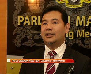 Rafizi Ramli didakwa atas tiga tuduhan