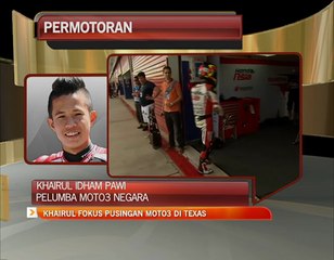 Khairul Idham Pawi fokus pusingan Moto3 di Texas
