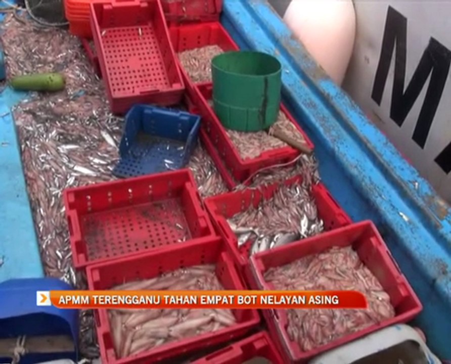 APMM Terengganu tahan empat bot nelayan asing