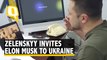 Ukraine Crisis | President Zelenskyy Invites Elon Musk to Ukraine Post War