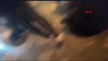 TRAFİK IŞIKLARINA UYMAYAN YAYAYA MOTOSİKLET BÖYLE ÇARPTI