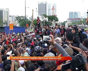 Tun Dr Mahathir hadiri Himpunan Bantah GST