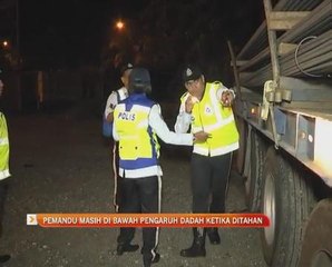 Pemandu masih di bawah pengaruh dadah ketika ditahan