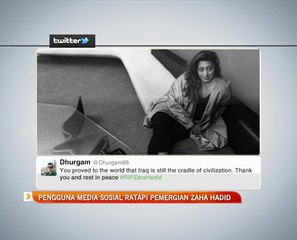 Pengguna media sosial ratapi pemergian Zaha Hadid