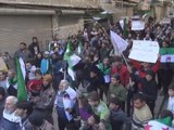 Dozens rally against Bashar al-Assad after Friday prayer in Aleppo