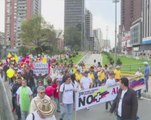 Thousands demonstrate against Colombia peace deal with rebels