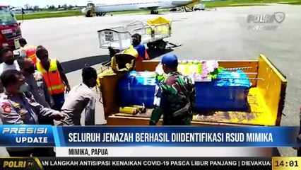 PRESISI UPDATE 14.00 WIB (8/3/2022) : 8 Jenazah Korban KKB Dipulangkan ke Daerah Masing-Masing
