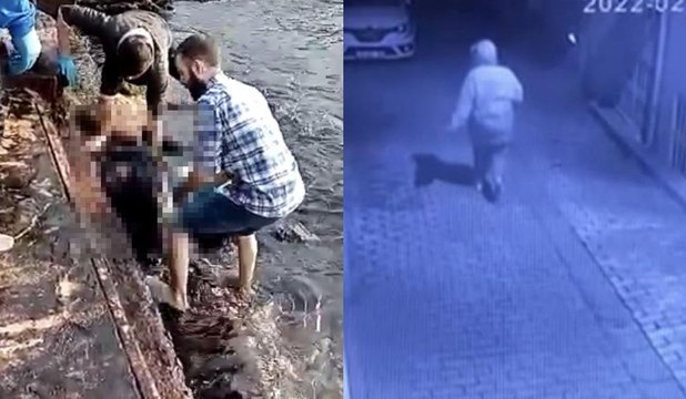 Denizde ölü bulunan genç kadının son anları kamerada
