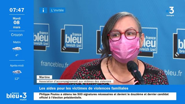Martine, présidente de l'Association d'accompagnement aux victimes de violences intrafamiliales dans le sud Finistère