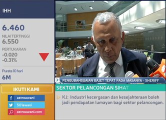 Pengubahsuaian Bajet 2016 tepat pada masanya - Sheriff