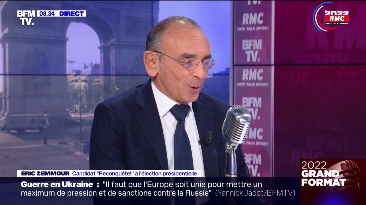 Pour Éric Zemmour, le fait qu'Emmanuel Macron ne prévoit pas de débat avant le premier tour, est "une façon de se défiler"