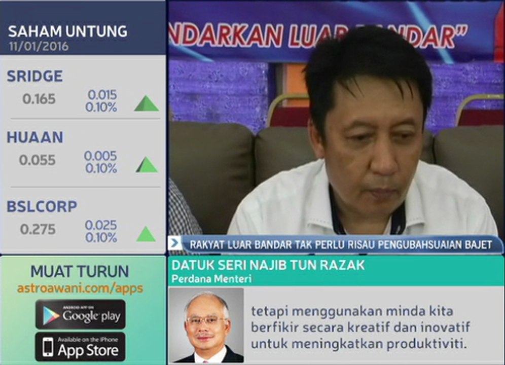 Rakyat luar bandar tak perlu risau pengubahsuaian bajet