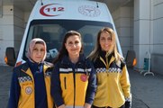 HAYAT KURTARMA TİMİ: 1 AMBULANS, 3 KADIN