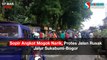 Sopir Angkot Mogok Narik, Protes Jalan Rusak Jalur Sukabumi-Bogor