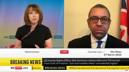 UK will not engage directly in Ukraine War James Cleverly tells Kay Burley