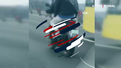 Köprü geçiş ücretini ödememek için plakayı maskeyle kapattılar
