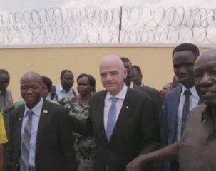 New FIFA chief visits war-torn South Sudan